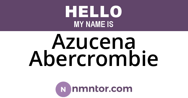 Azucena Abercrombie
