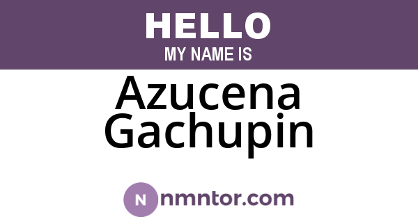 Azucena Gachupin