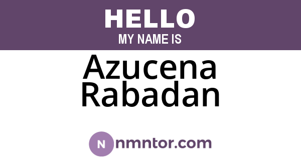 Azucena Rabadan