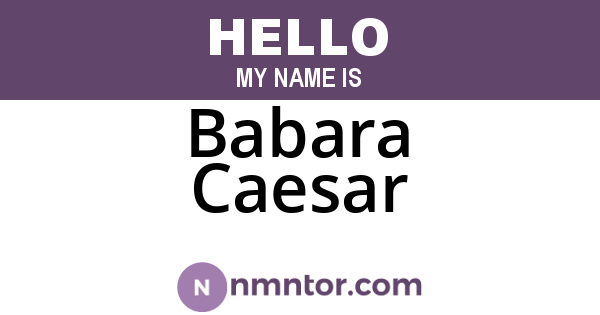 Babara Caesar