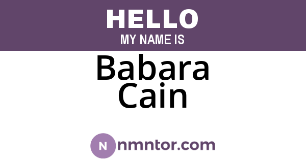Babara Cain