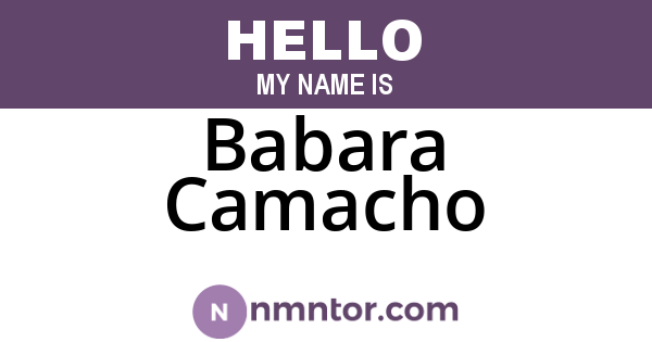 Babara Camacho
