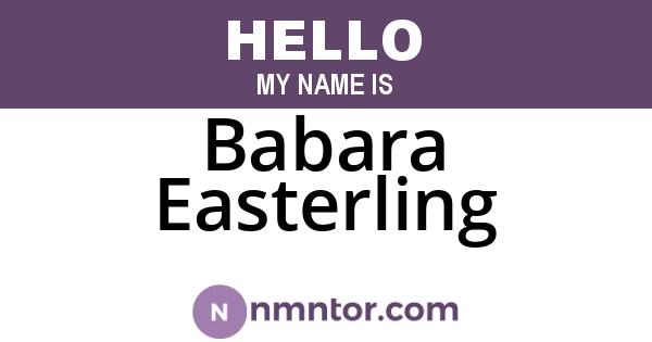 Babara Easterling