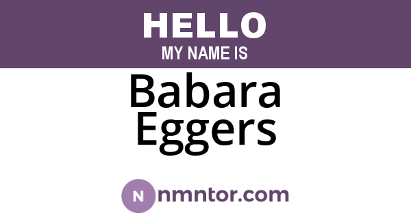 Babara Eggers