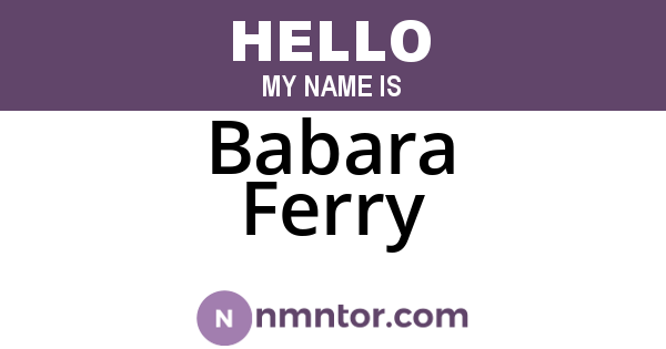 Babara Ferry