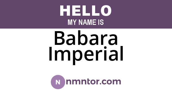 Babara Imperial