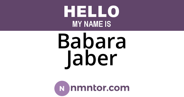 Babara Jaber