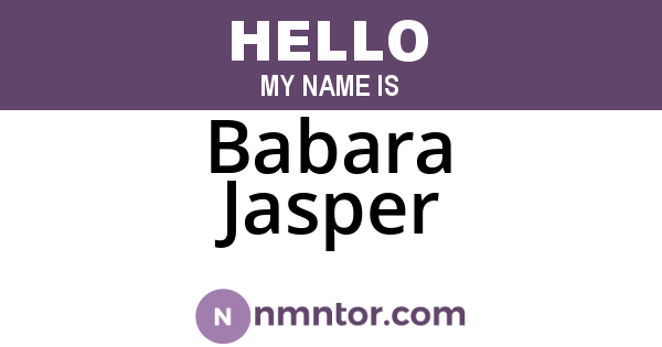 Babara Jasper