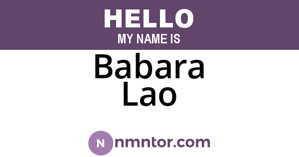 Babara Lao