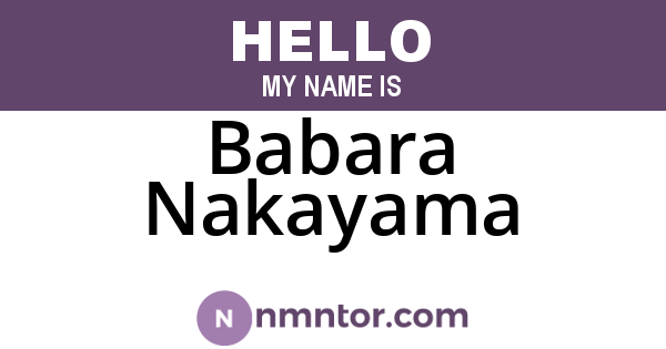 Babara Nakayama