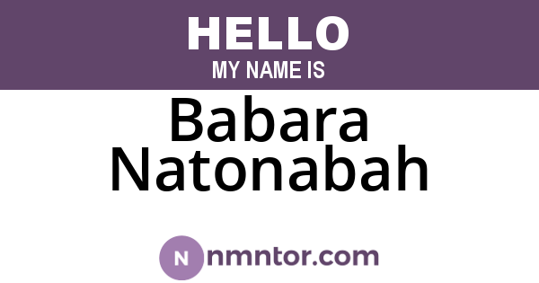 Babara Natonabah