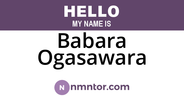 Babara Ogasawara