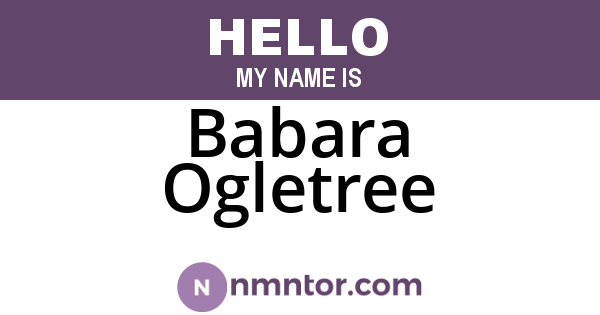Babara Ogletree