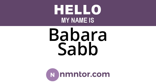 Babara Sabb