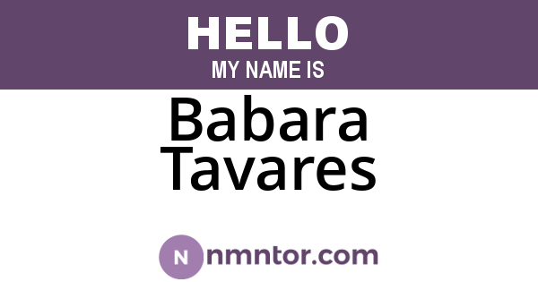 Babara Tavares
