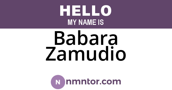 Babara Zamudio