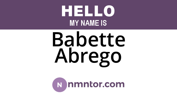 Babette Abrego