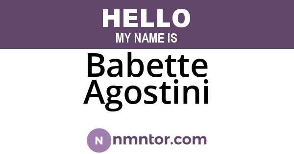 Babette Agostini