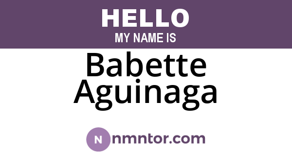 Babette Aguinaga