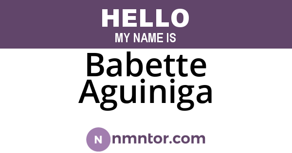 Babette Aguiniga