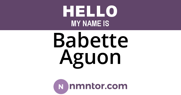 Babette Aguon