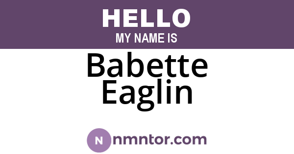 Babette Eaglin