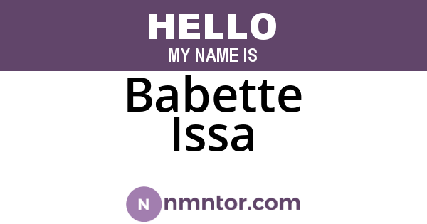 Babette Issa