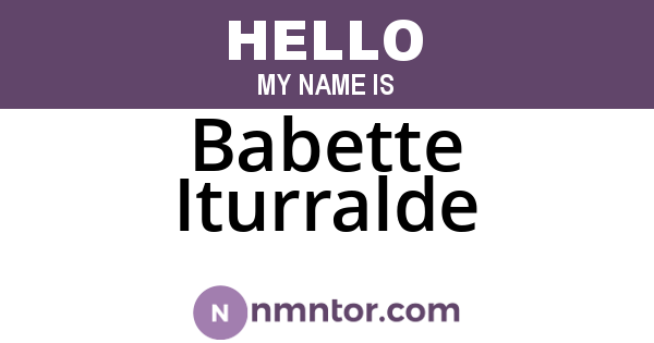 Babette Iturralde