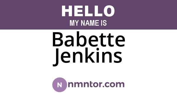 Babette Jenkins