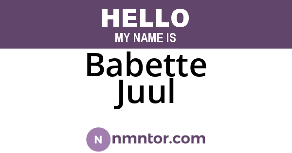 Babette Juul