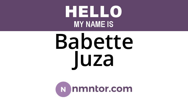 Babette Juza