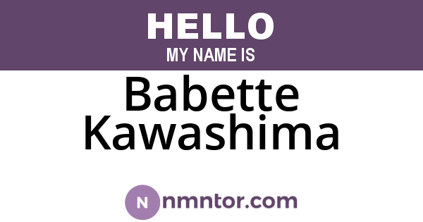 Babette Kawashima