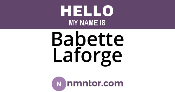 Babette Laforge