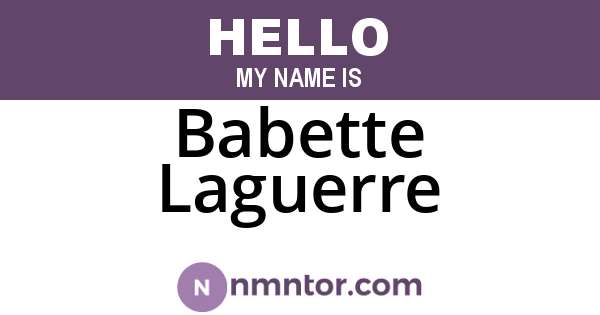 Babette Laguerre