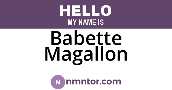 Babette Magallon