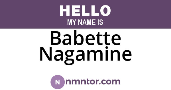 Babette Nagamine