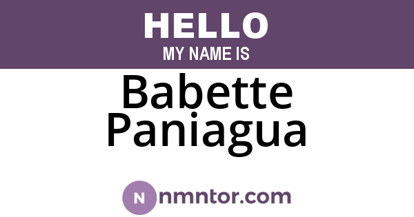 Babette Paniagua