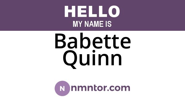 Babette Quinn