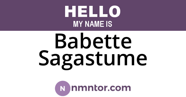Babette Sagastume