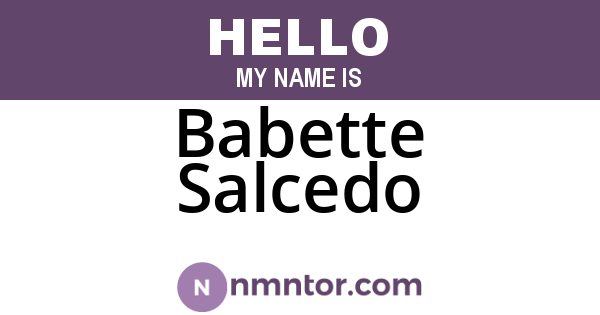 Babette Salcedo