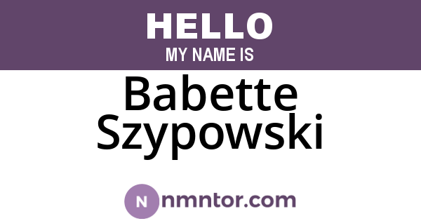Babette Szypowski