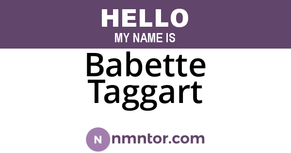 Babette Taggart
