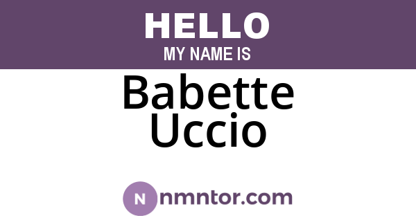 Babette Uccio