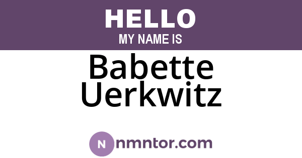 Babette Uerkwitz