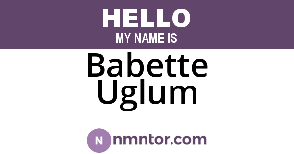 Babette Uglum