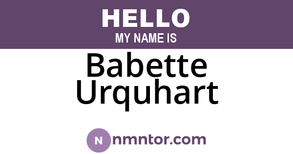Babette Urquhart
