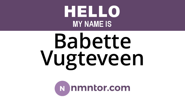 Babette Vugteveen