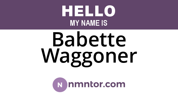 Babette Waggoner