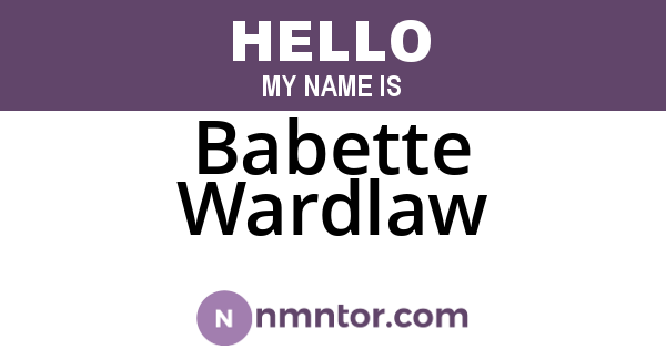 Babette Wardlaw