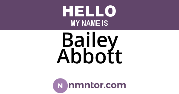 Bailey Abbott
